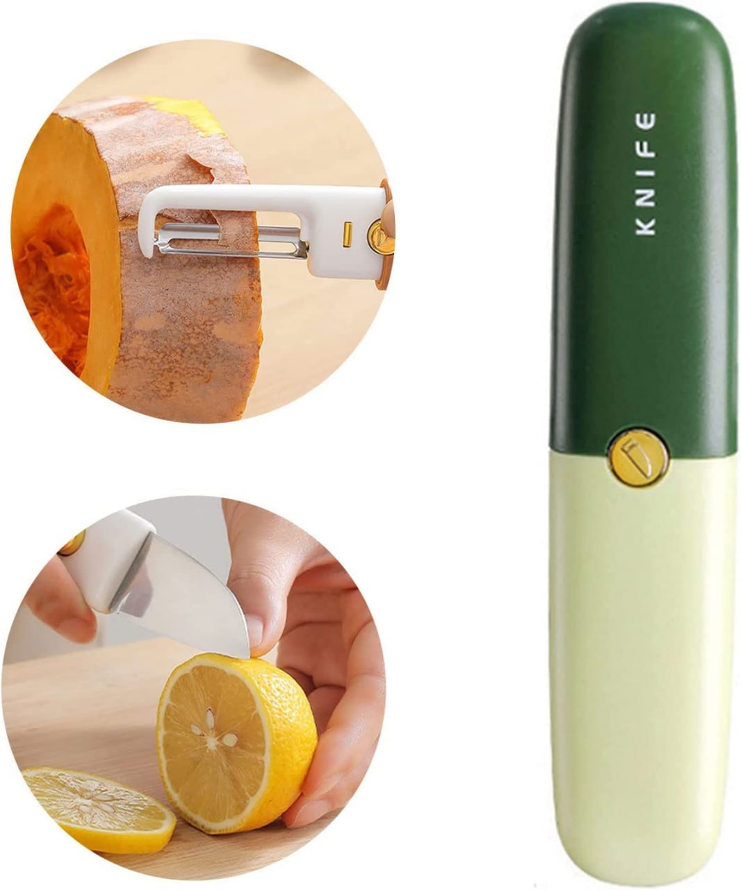 Multifunctional 2 in 1 Stainless Steel Fruit Knife Peeler, Fruit and Vegetable Peeler Dual-Use Knife, Outdoor Kitchen Tools Portable Peeling Fruit