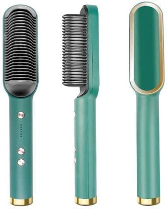 Hair Straightener, Hair Straightener Comb for Women & Men, Hair Styler, Straightener Machine Brush/PTC Heating Electric Straightener with 5 Temperature