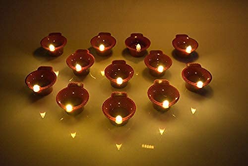 Water Sensor LED Diyas Candle (6 PCS)