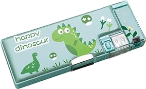 MILONI USA Multifunctional Pencil Box for Kids, Pencil Box, Kids Pencil Box for Girls, Magnetic Pencil Box for Girls, Girls Pencil Pouch, Pop up Pencil Box (Dinosaur Pencil Box)