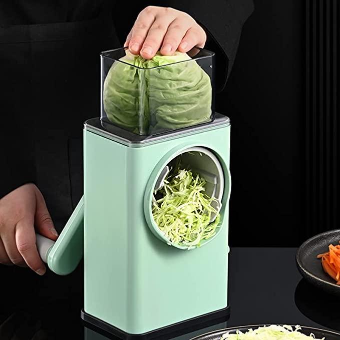 Slicer Multifunctional for Kitchen Vegetable Slicer Cutter Cheese Shredder with Handle, Enlarged Feeder Chute for Vegetable, Potato, Nuts