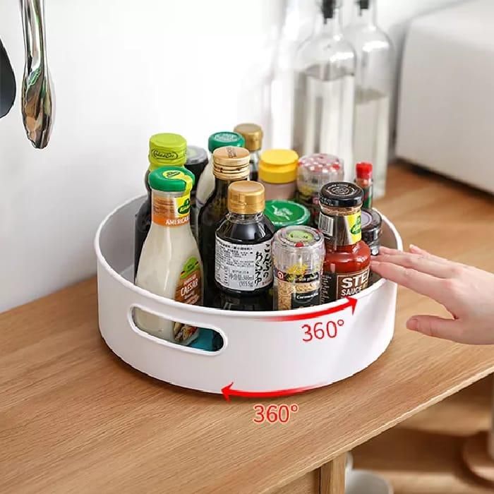 Rotating Tray-360 Rotating Multipurpose Tray For Kitchen Organizer