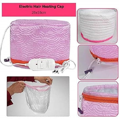 Electric Thermal Steamer Hair Spa Cap For Detachable Temperature Control Heating for Damaged Hair and Nourishing Moisturize Deep Conditioning Home SPA Steam Haircare, Facial Hair Steamer Hair Steamer