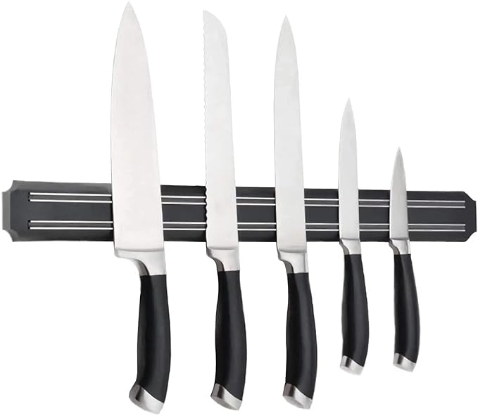 Magnetic Knife Strips, 15 Inch Magnetic Knife Storage Strip, Knife Holder, Knife Rack, Knife Strip, Kitchen Utensil Holder, Tool Holder, Multipurpose Magnetic Knife Rack (1)