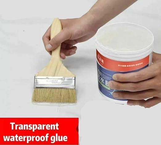 Waterproof Glue For Roof Leakage,Transparent Waterproof Glue with Brush,Leak Repair Indoor and Outdoor Coating,Anti-Leakage Agent, Sealant Glue (Waterproof Glue)