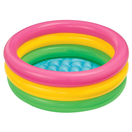 MILONI USA Inflatable Kids Bath Tub, Water Pool Bath Tubs for Kids | Outdoor & Indoor Swimming Bath Tub for Kids Pool/Bathing Tub-Portable & Foldable (Multicolor) (2 FT)