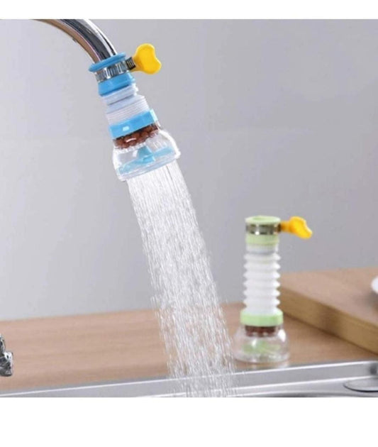360 Degree Rotating Water Faucet-Water Saving Faucet Adjustable Water Valve Splash Regulator Water Filter Tap Kitchen Accessories