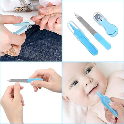 MILONI USA 10 In1 Baby Grooming Kit,Portable Baby Grooming Kit (Baby Care KIT Blue)