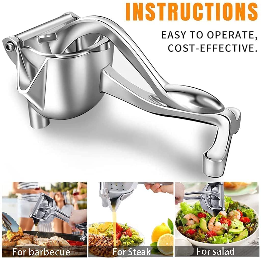 Aluminum Manual Juicer Alloy Fruit Hand Squeezer Heavy Duty Lemon Orange Juicer.