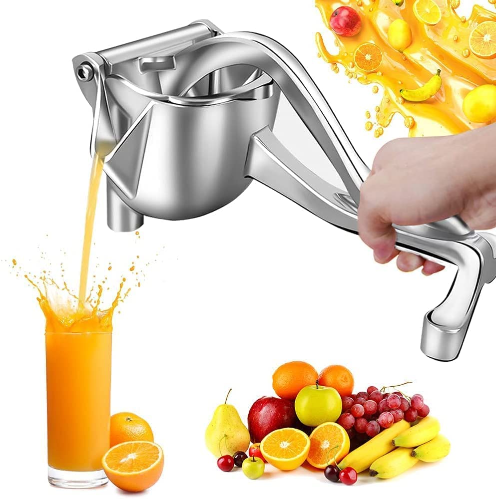 Aluminum Manual Juicer Alloy Fruit Hand Squeezer Heavy Duty Lemon Orange Juicer.