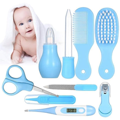 MILONI USA 10 In1 Baby Grooming Kit,Portable Baby Grooming Kit (Baby Care KIT Blue)