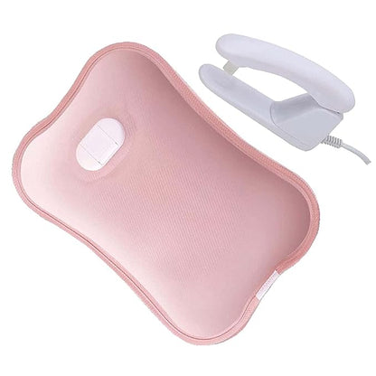 MILONI USA Eon Premium Electric Hot Water Bag Dual Insulation Silicon Technology Layers of Protection (Pearl Pink)