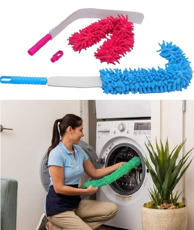 Multipurpose Microfiber Magic Fan Cleaning Brush with Long Rod for car Home Wet and Dry Duster