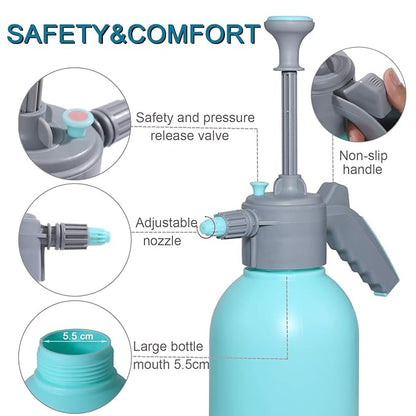 VODIQ Heavy Duty Hand Held Garden Sprayer Pump Pressure Water Pressurized Pump Plant Lawn Water Mister Sprayer Bottle