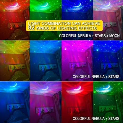 MILONI USA Astronaut Galaxy Projector with Remote Control and Bluetooth Speaker 360° Adjustable Timer Kids Astronaut Nebula Night Light, for Gaming Room (1, New Astronaut Star Projector)