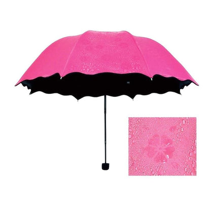 MECHBORN Magic Umbrella, Compact Umbrella, Women Umbrella, A Creative Magical Umbrella of Blooming Flowers Design