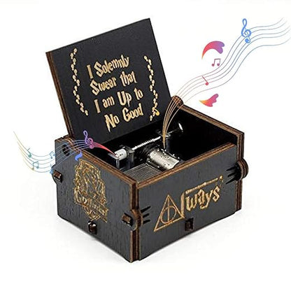 MECHBORN Harry Potter Music Box, Wooden Classic Music Box with Hand Crank Birthday Gifts for Girls Boys Diwali Gifts for Kids Friends Family