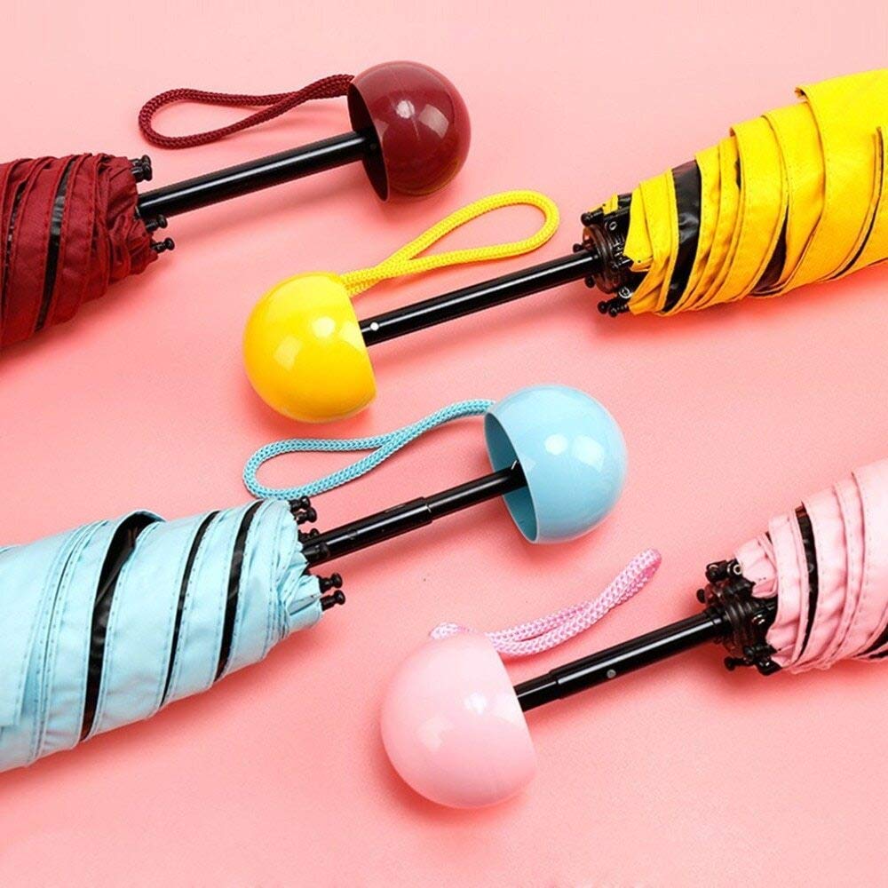 Ultra Light and Foldable Mini Umbrella  (Multicolor)