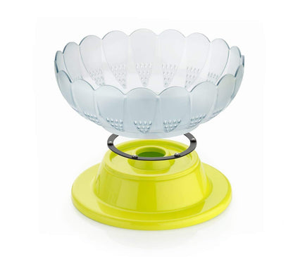 Rotating Bowl Fruit Basket Revolving Dining Table Plastic Serving Vegetable and Fruit Bowl Decorative Basket