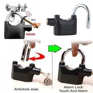 Alarm Lock - Motion Sensor Security Padlock Siren Alarm Lock