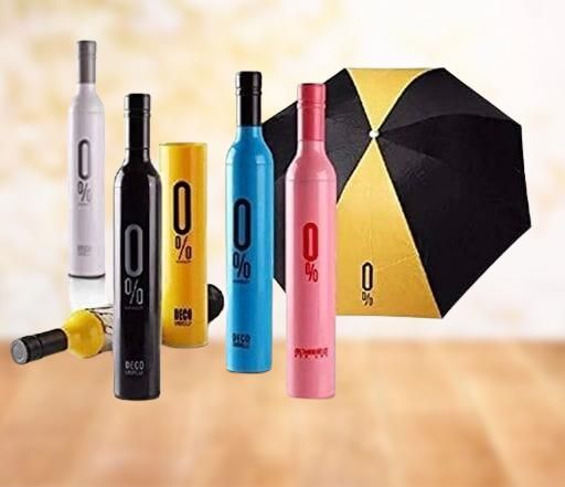 Umbrella-Bottle Shaped Umbrella  Polyester Wine Bottle Umbrella