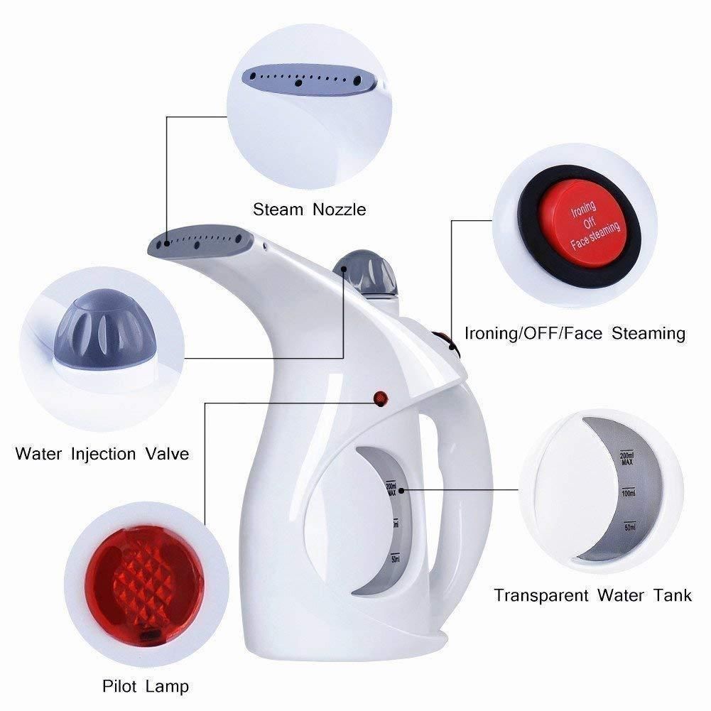 Steamer-4 In 1 HandHeld Garment Steamer & Beauty Facial Steamer