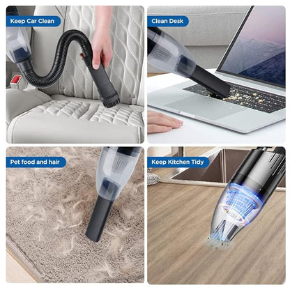 Handheld Vacuum Cordless,Mini Hand Vacuum Cleaner,Portable Vacuum with Light Weight,Wet Dry Hand Held Vacuuming Rechargeable for Pet Hair,Home, Office and Car