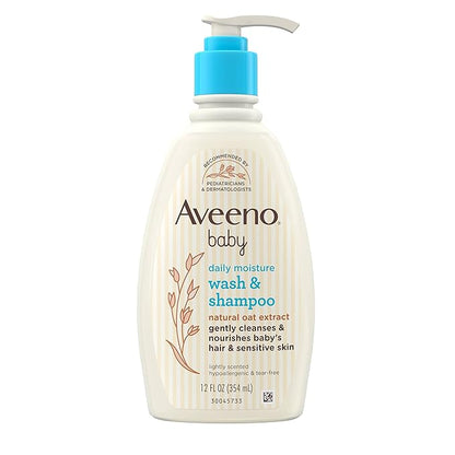 Aveeno Baby Wash and Shampoo Lightly Scented (12 fl oz)