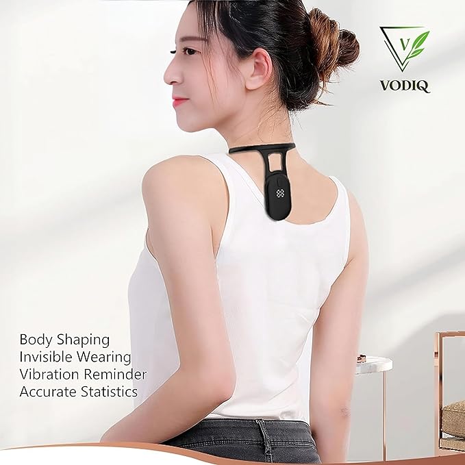 VODIQ Soothing Neck Instrument, Portable Lymphatic Massager Drainage Device for Neck, Body Shaping Pose Reminder for Correct Posture, Belt Relief Massage Device for Adult