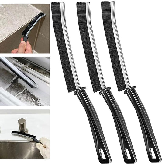 Gap Cleaning Brush, Hard-Bristled Crevice Cleaning Brush, Dead Corners Multifunctional Brushes, Bathroom Crevice Gaps Cleaning Brush, Groove Cleaning Brushes for Shutter Kitchen Bathtubs Tiles (3PCS)