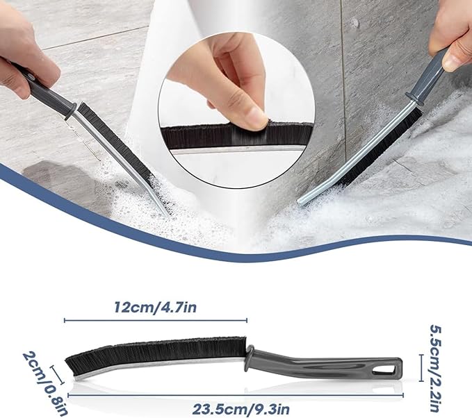 Gap Cleaning Brush, Hard-Bristled Crevice Cleaning Brush, Dead Corners Multifunctional Brushes, Bathroom Crevice Gaps Cleaning Brush, Groove Cleaning Brushes for Shutter Kitchen Bathtubs Tiles (3PCS)