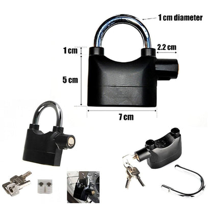 Alarm Lock - Motion Sensor Security Padlock Siren Alarm Lock