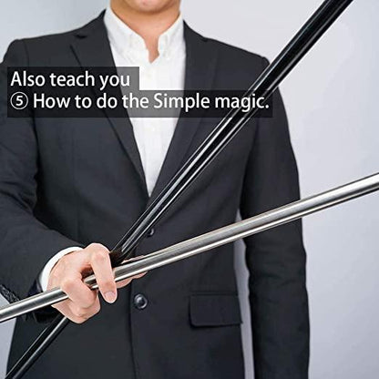 Professional Trick Prop Stretchable Extendable Stick Pocket Staff Wand Stick Magic Toy for Kids Girls Boys Adult