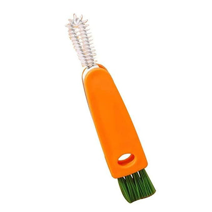 Bottle Cleaning Brush- 3 in 1 Multifunctional Cleaning Brush Bottle Mouth Cap Detail Cup Brush( Pack of 2)