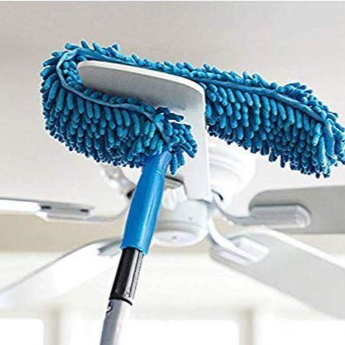 Fan Duster- Flexible Microfiber Cleaning Duster With Extendable Rod (MULTICOLOR)