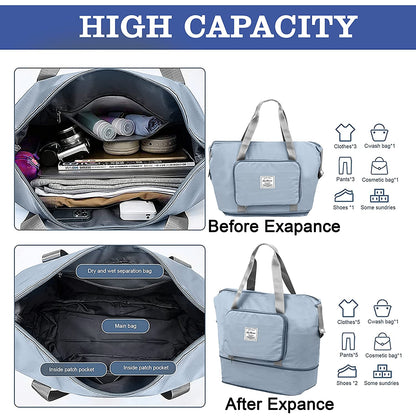 Foldable Travel Duffel Bag - Large Capacity (MULTICOLOUR)