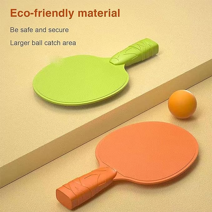 Kidology Hanging Table Tennis Self Training Indoor Gaming 2 Racket & 3 Practice Ball Portable - Double Sparring Hanging Toys Parent Child Interaction Indoor Toys for Kids