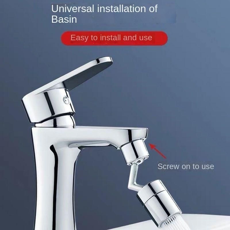 Filter Faucet -Kitchen 720� Rotatable Splash Filter Faucet Sprayer Head Flexible Bathroom Tap Extender