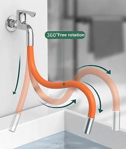 Kitchen and Bathroom Flexible Faucet Pipe 30 cm Polished