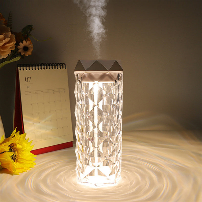 Crystal Lamp Air Humidifier Color Night Light Touch Lamp With Cool Mist Maker Fogger LED Atmosphere Room Decoration Home Decor Lights