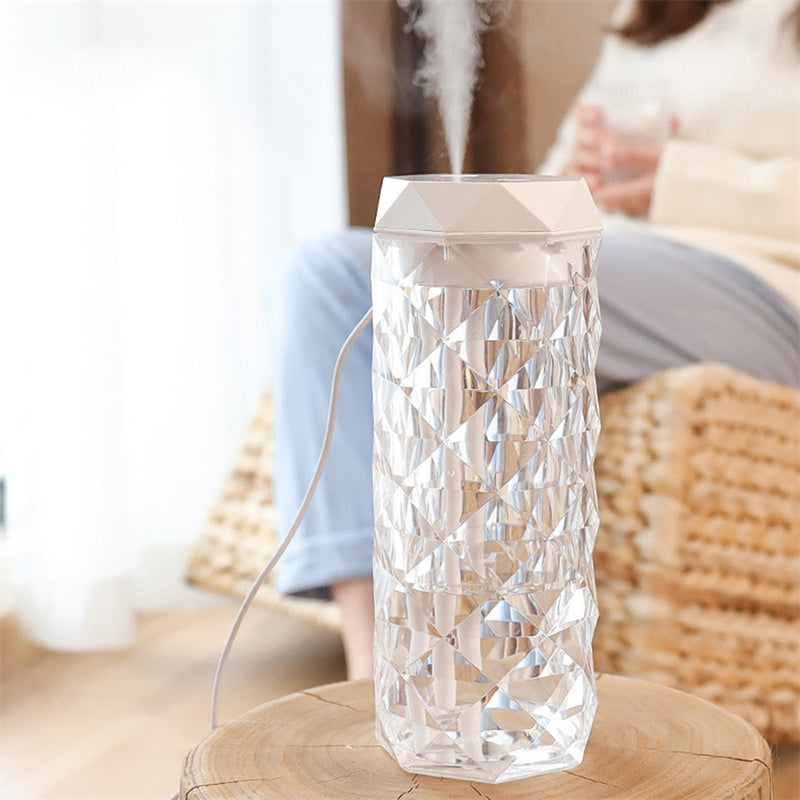 Crystal Lamp Air Humidifier Color Night Light Touch Lamp With Cool Mist Maker Fogger LED Atmosphere Room Decoration Home Decor Lights